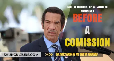 Can Botswana's President Be Summoned Before a Commission?
