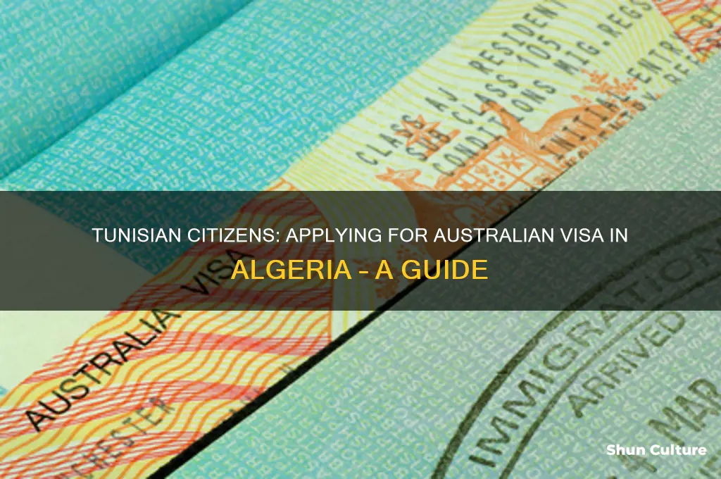 can tunisian apply for australian visa in algeria