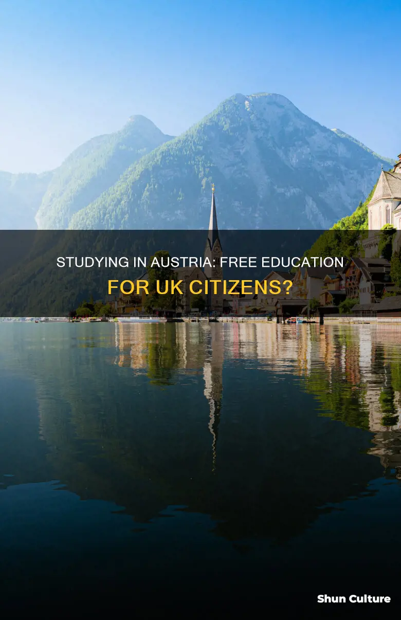 can uk citizens study for free in austria