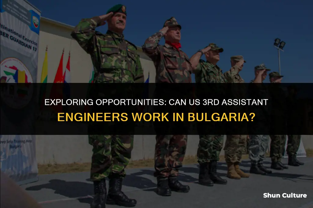 can us 3rd assistant engineer work in bulgaria