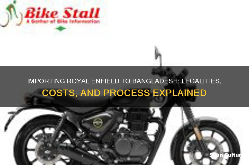can we import royal enfield to bangladesh