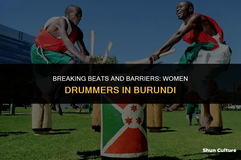 can women play drums in burundi