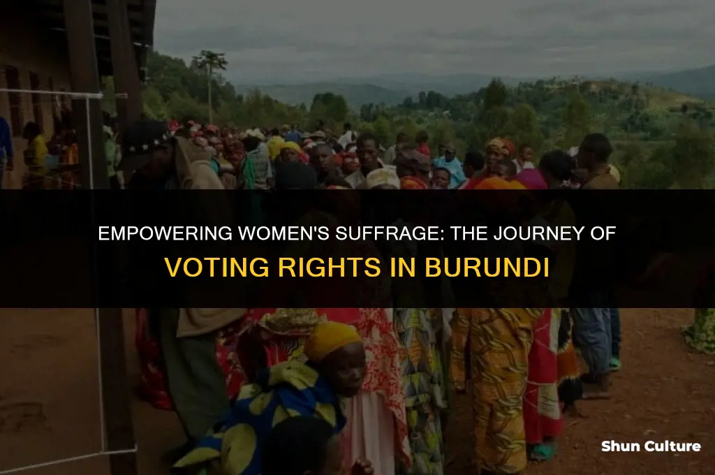 can women vote in burundi