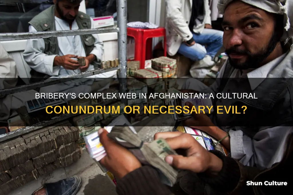 can you bribe people in afghanistan