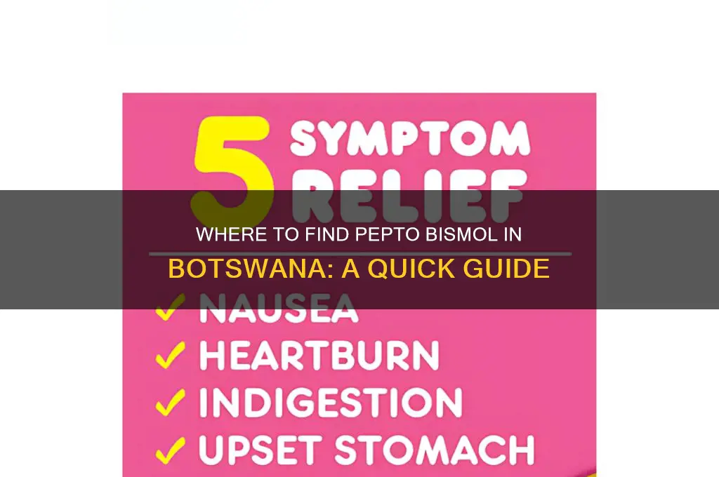can you buy pepto bismol in botswana