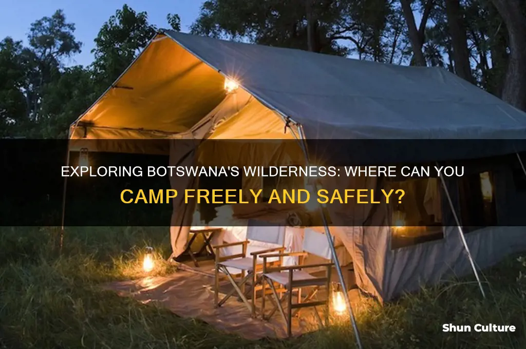 can you camp anywhere in botswana