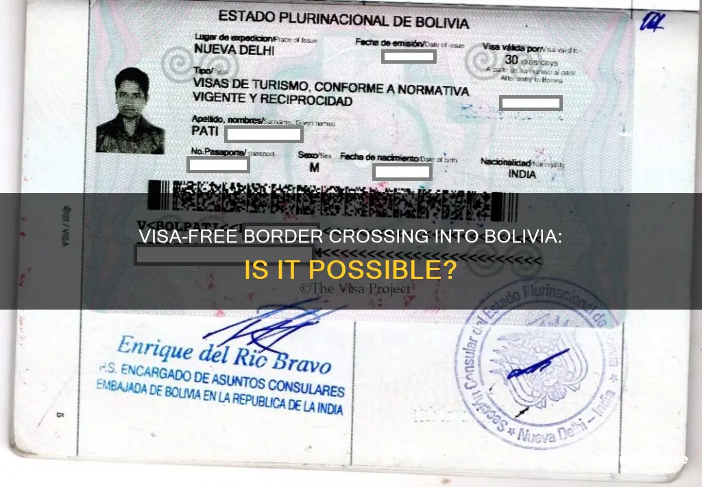 can you cross the bolivian border without a visa