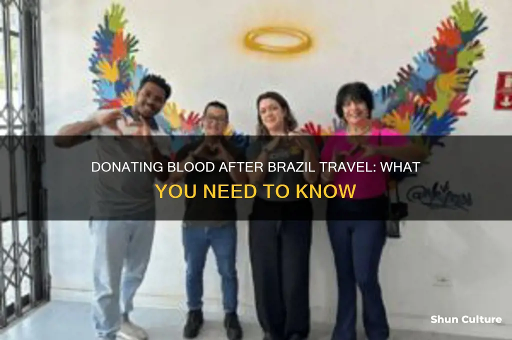 can you donate blood if you recently visited brazil
