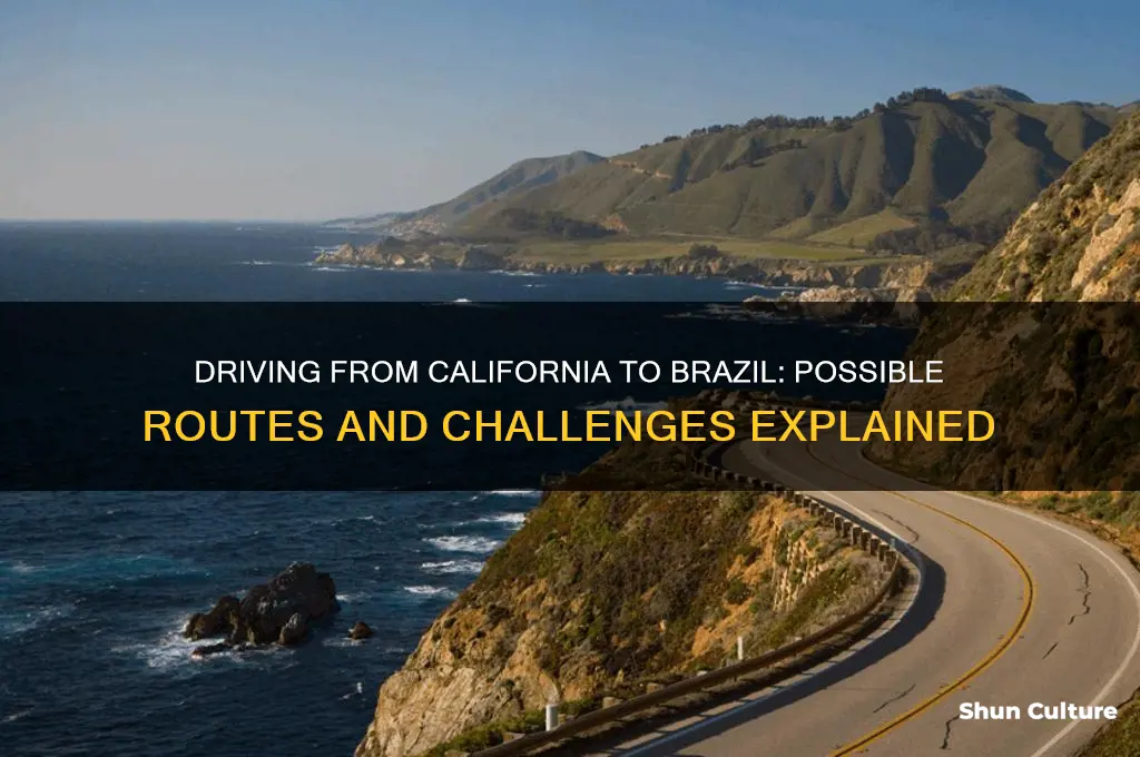 can you drive from california to brazil