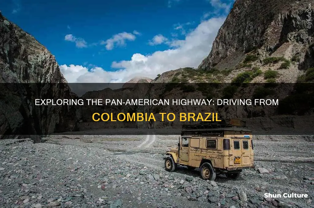can you drive from colombia to brazil
