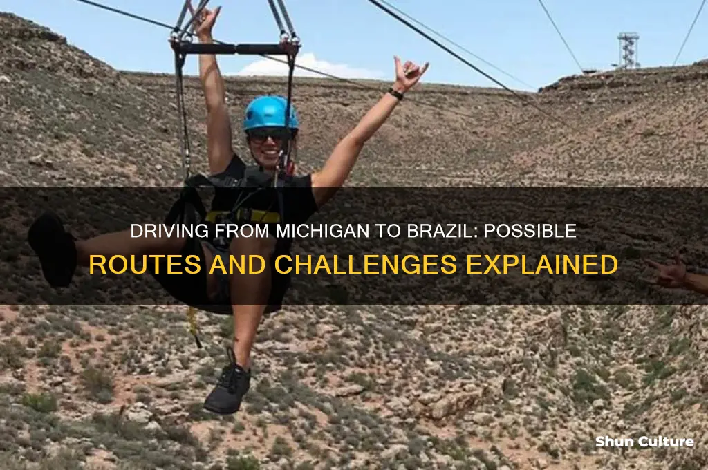 can you drive from michigan to brazil