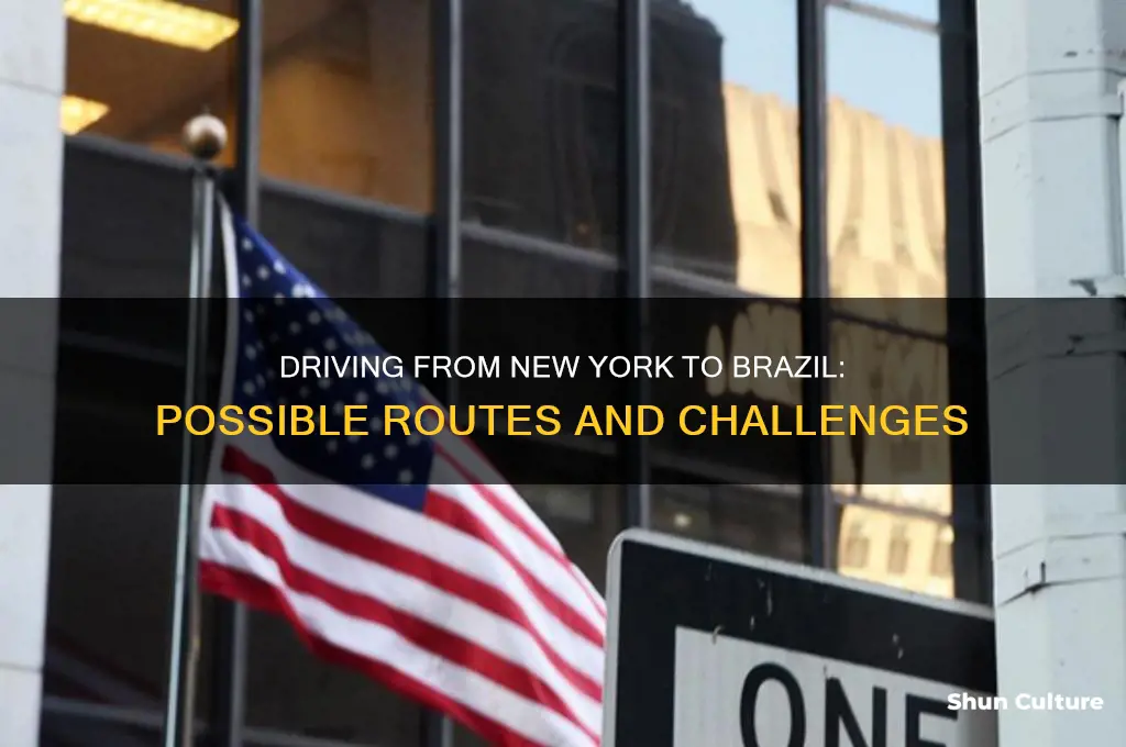 can you drive from new york to brazil