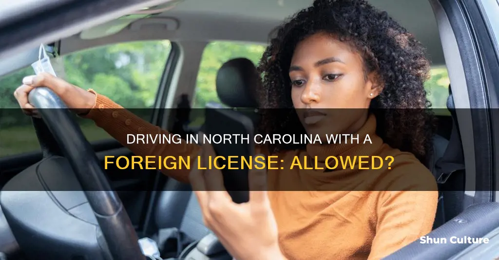 can you drive in North Carolina with a bolivian license