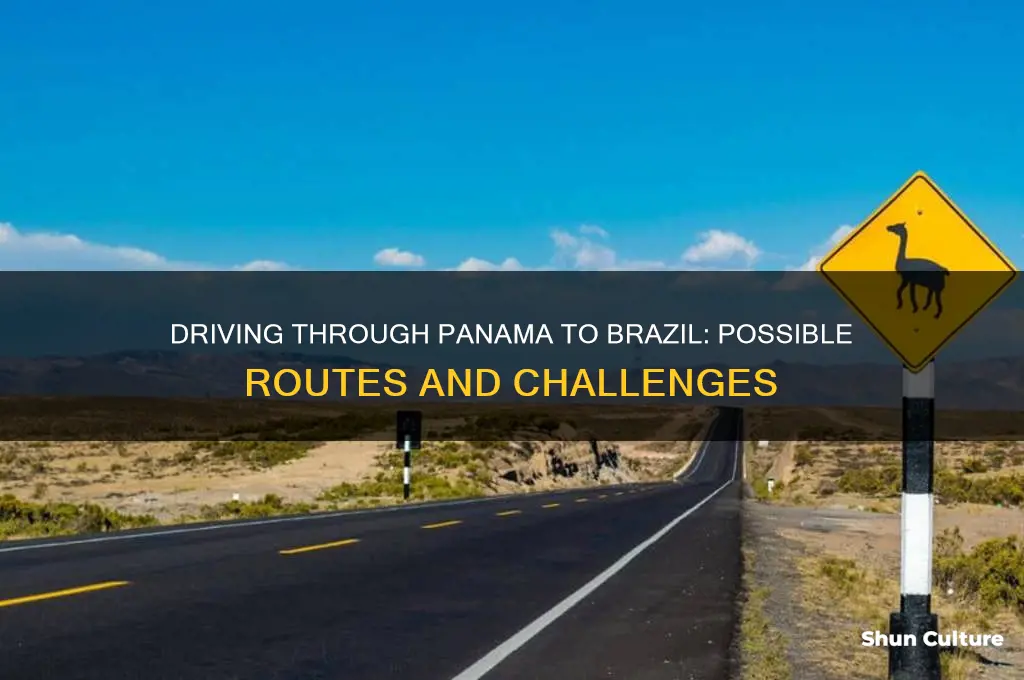 can you drive through panama to brazil