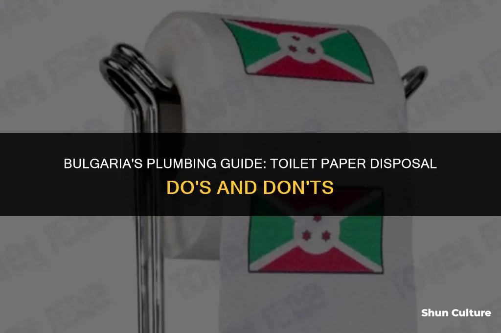 can you flush toilet paper down the toilet in bulgaria