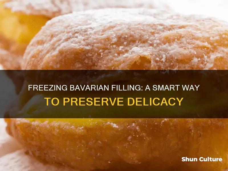 can you freeze bavarian filling