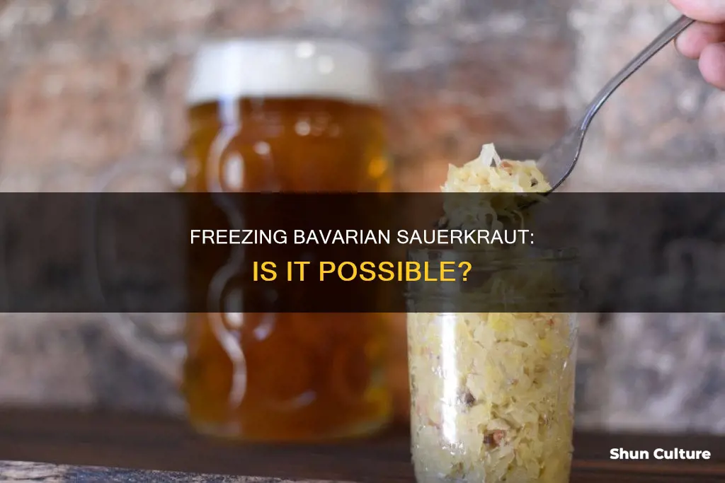 can you freeze bavarian sauerkraut