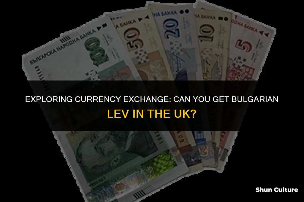 can you get bulgarian lev in the uk