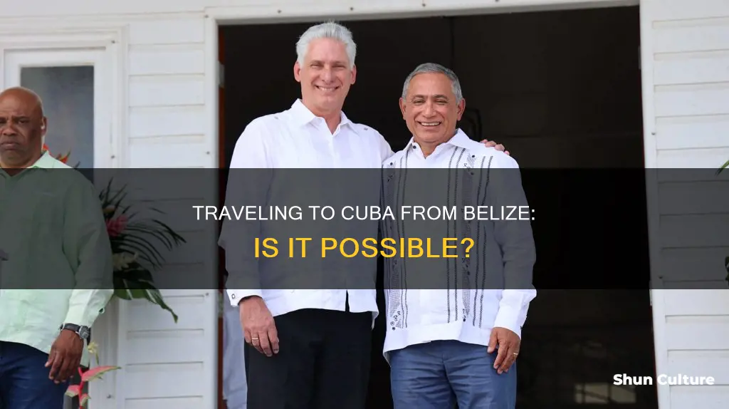 can you get to cuba from belize