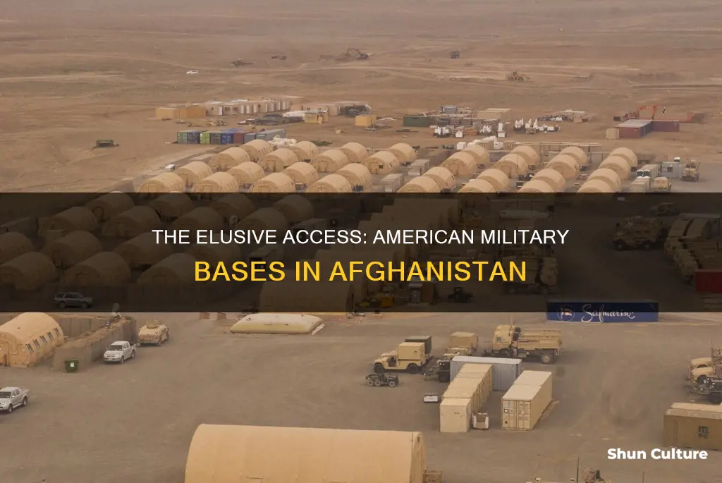 can you go to american military bases in afghanistan