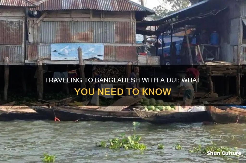 can you go to bangladesh with dui on your record