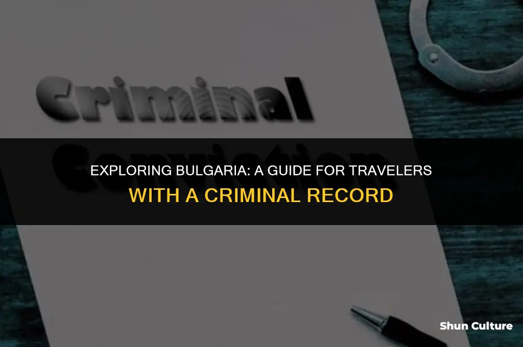 can you go to bulgaria with a criminal record
