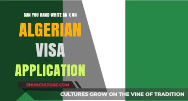 Handwriting an 'X' on Algerian Visa Application: Rules and Tips
