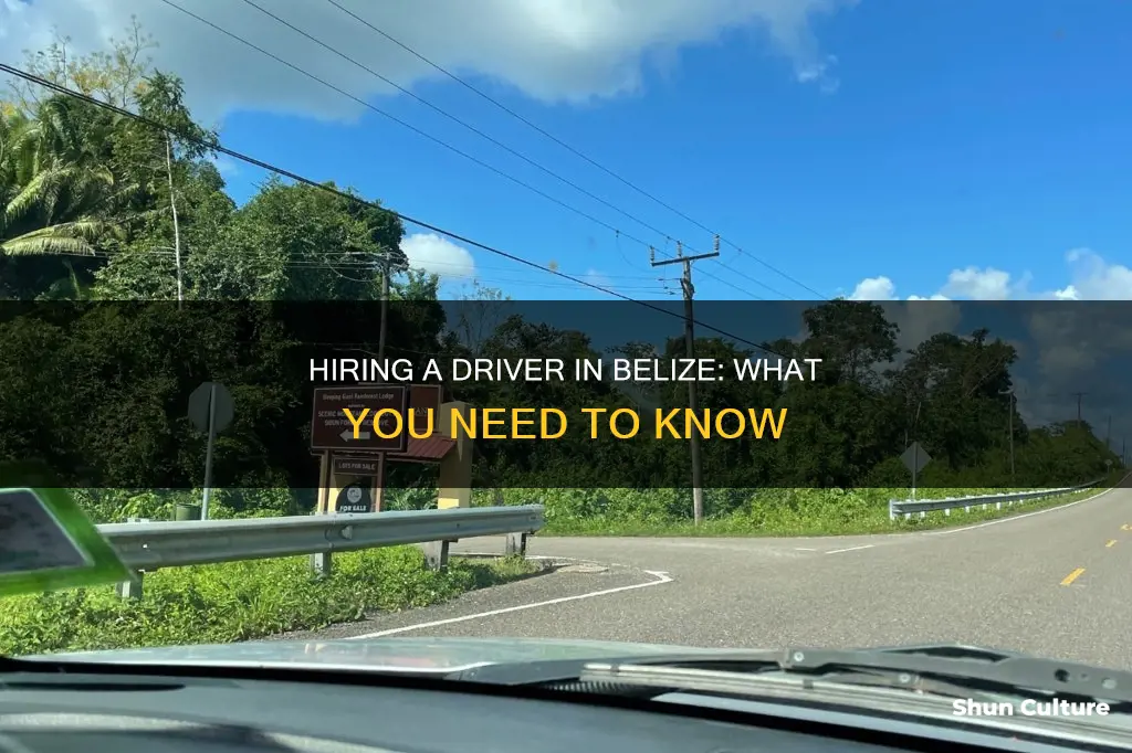 can you hire a driver in belize