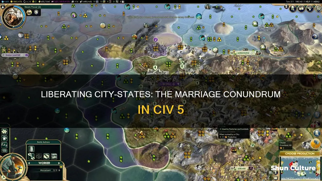 can you liberate city states that austria marrys civ 5