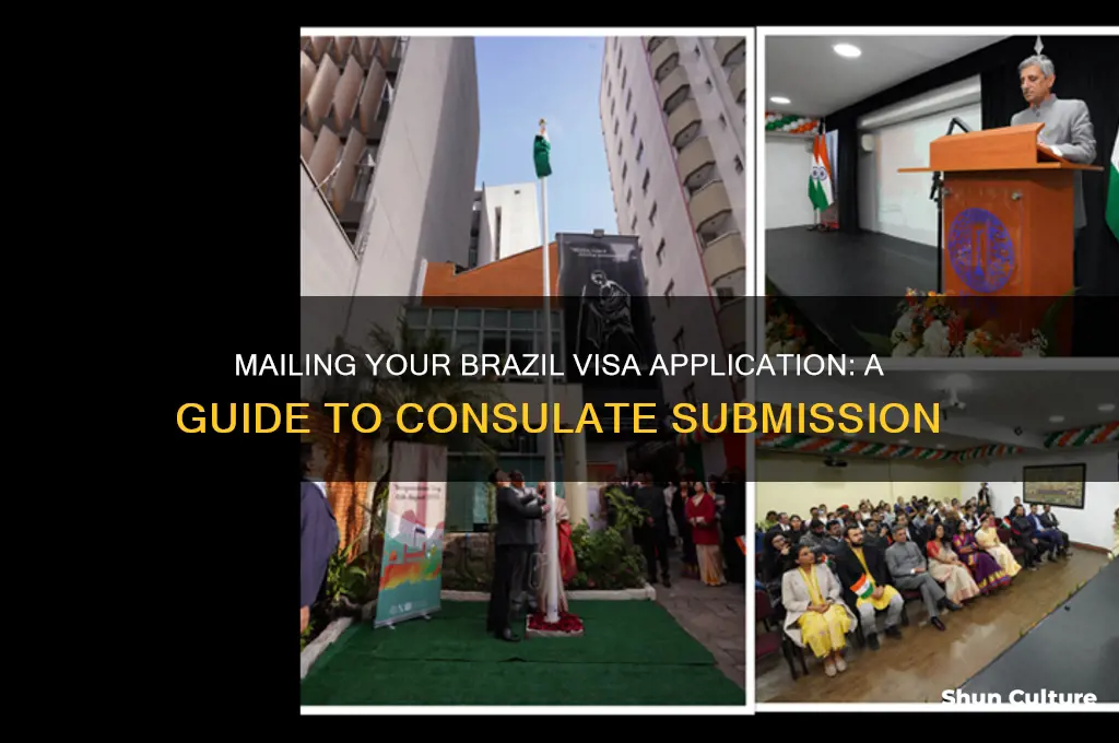 can you mail a brazil visa application to the consulate