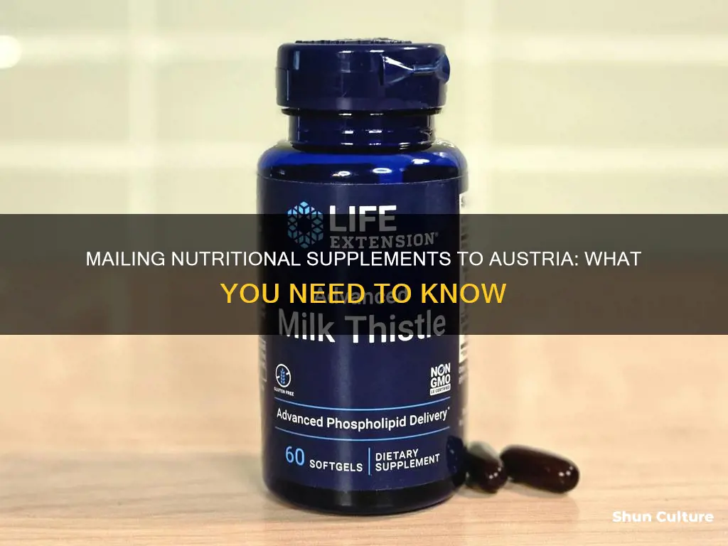 can you mail nutritional supplements to austria