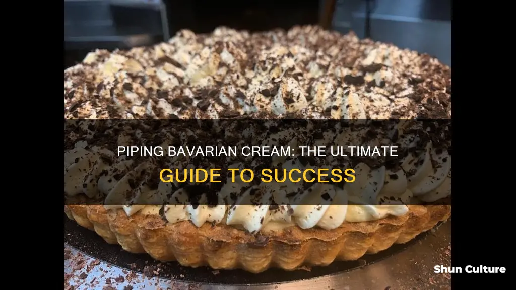 can you pipe bavarian cream