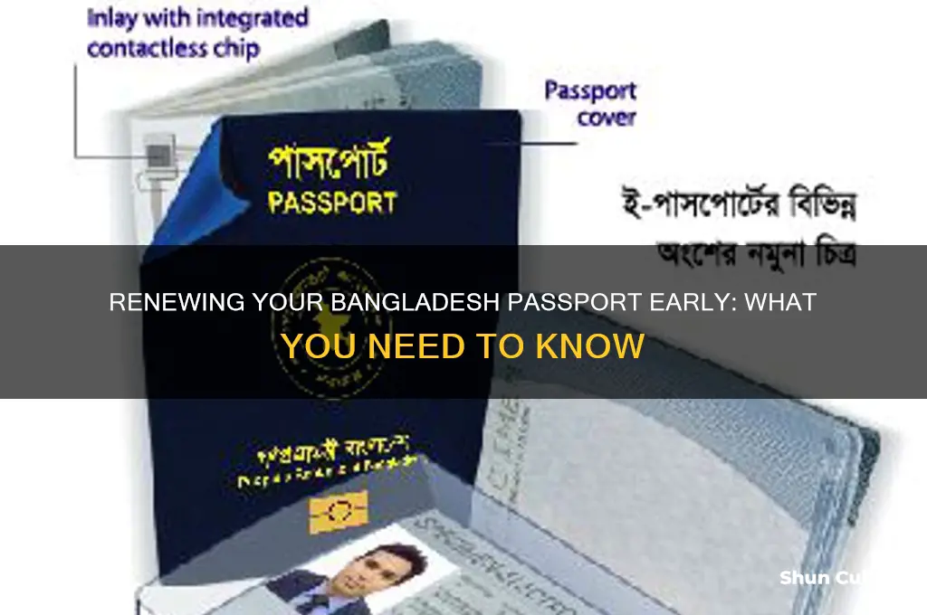 can you renew bangladesh passport before expiration