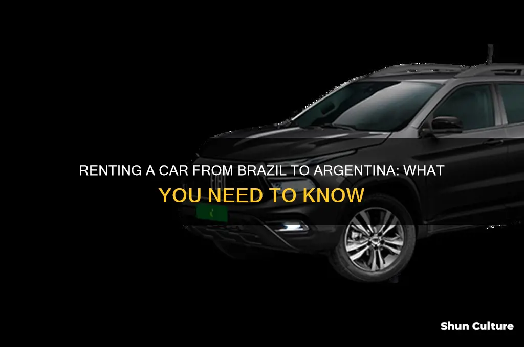 can you rent a car from brazil to argentina