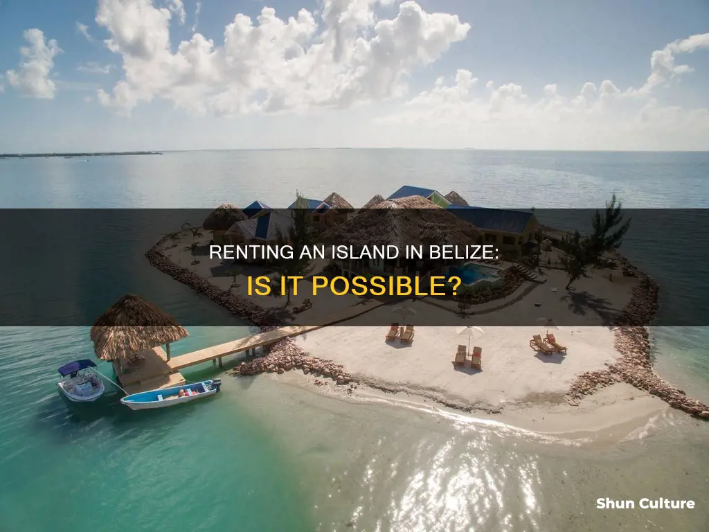 can you rent an island in belize