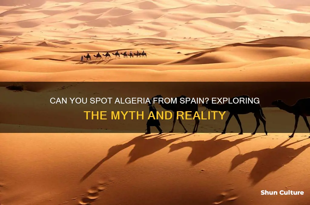 can you see algeria from spain