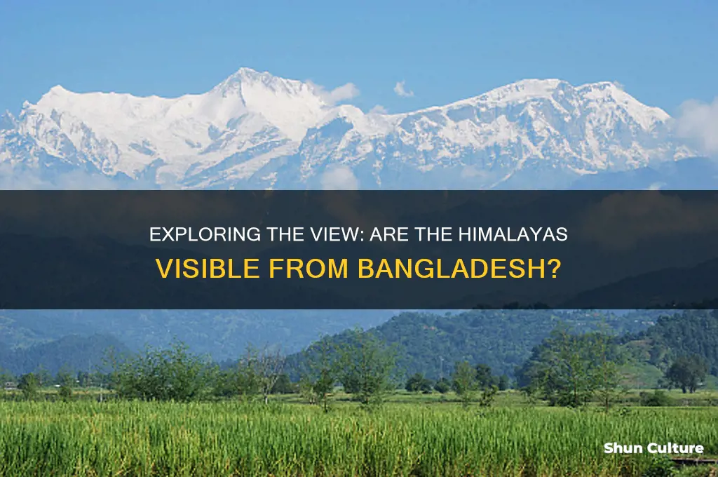 can you see the himalayas from bangladesh