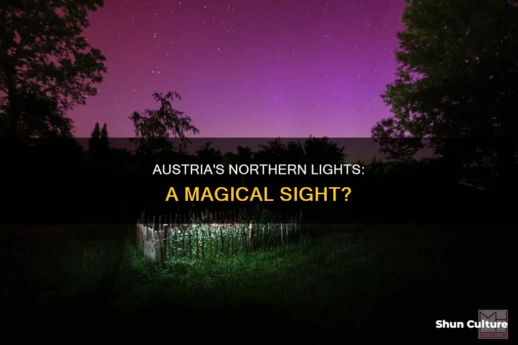 can you see the northern lights in austria