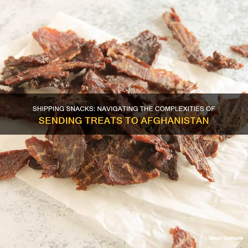 can you send beef jerky to afghanistan