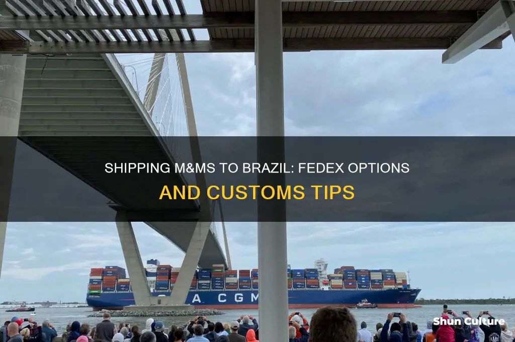 can you send m&ms to brazil fedex