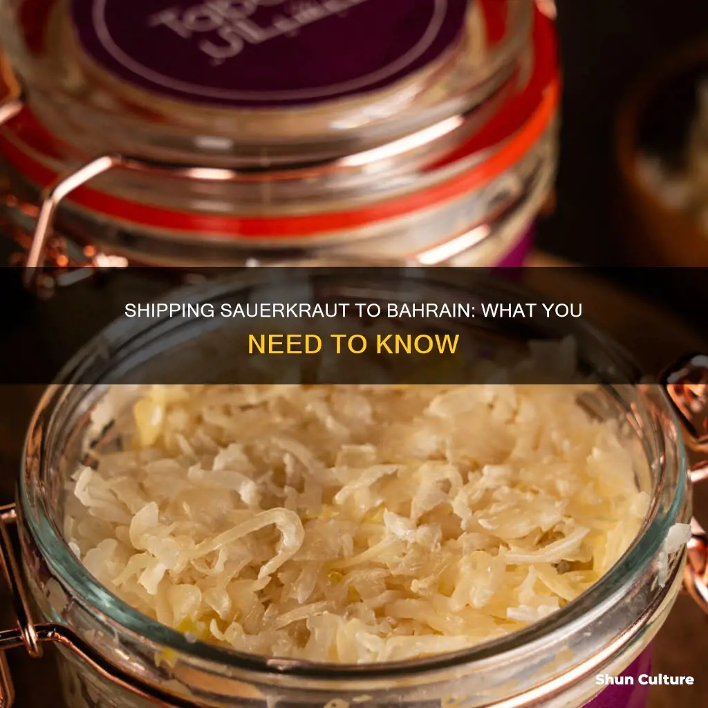 can you ship sauerkraut to bahrain