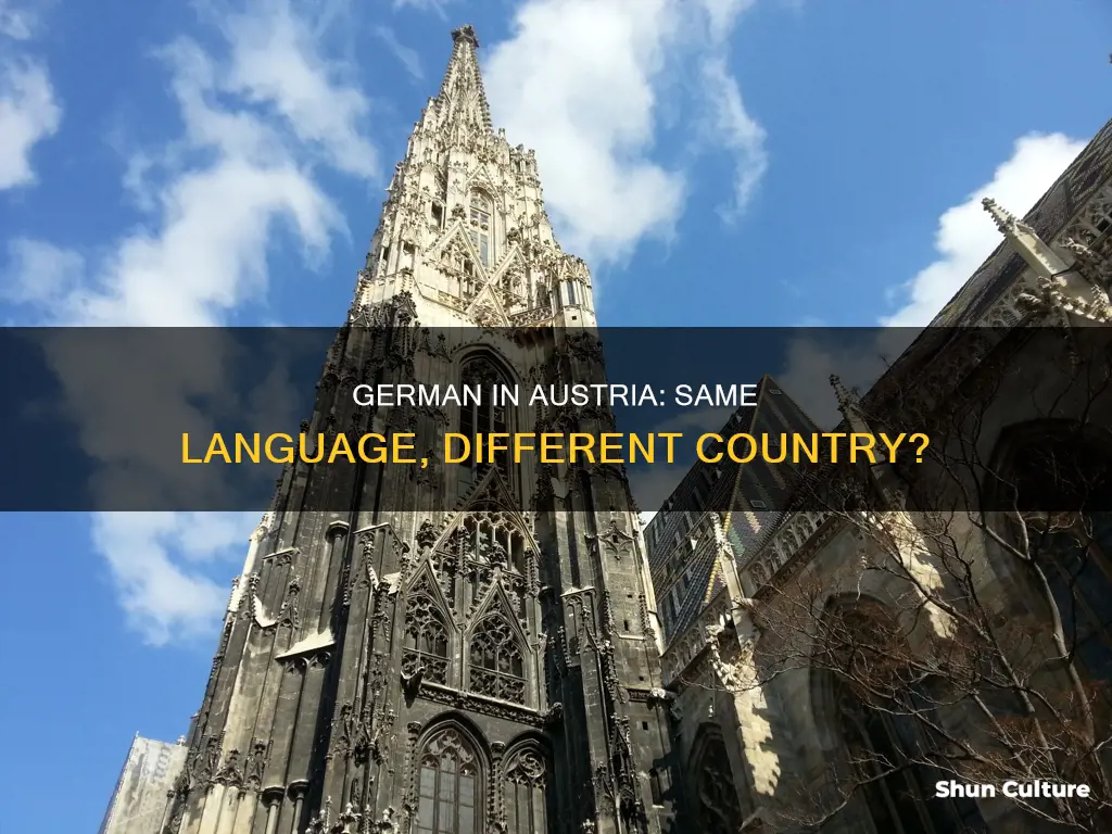 can you speak german in austria