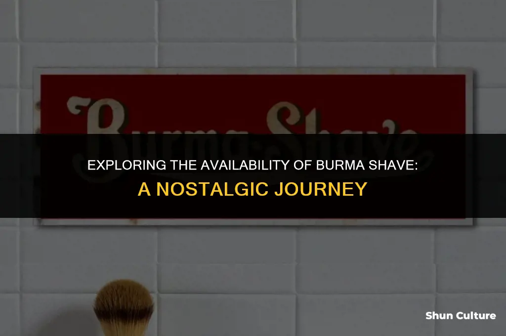 can you still buy burma shave