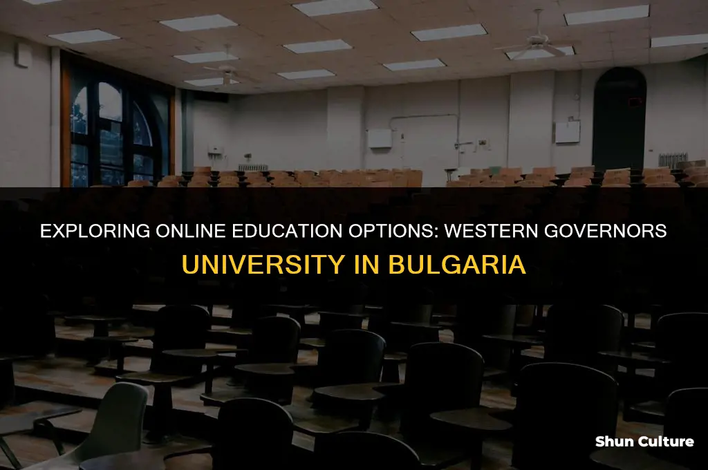 can you still takes courses western governors university in bulgaria