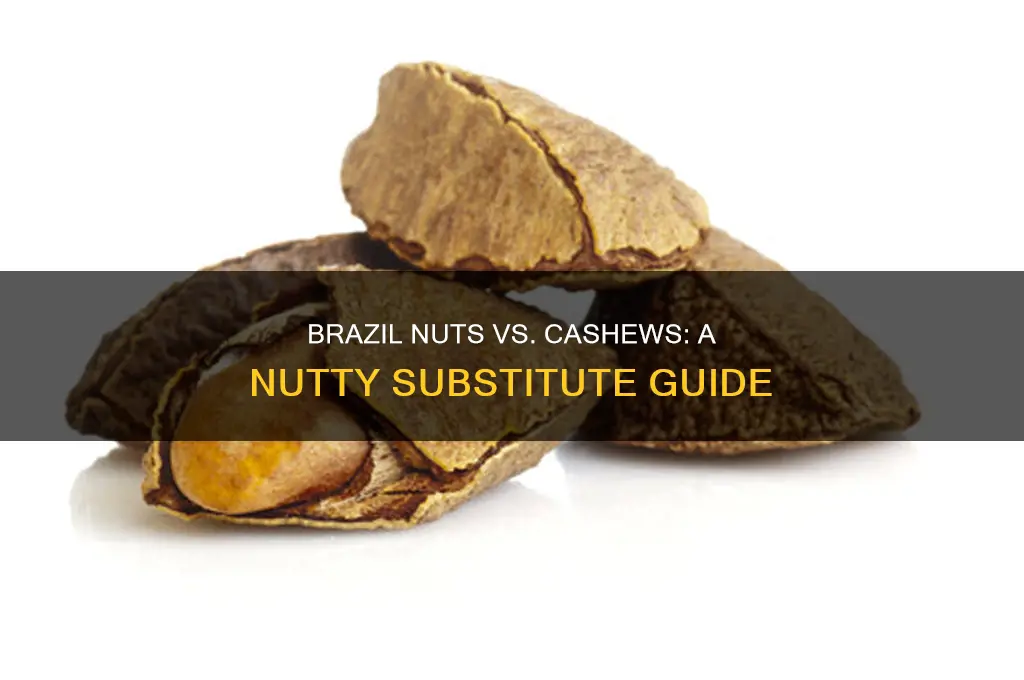 can you substitute brazil nuts for cashews