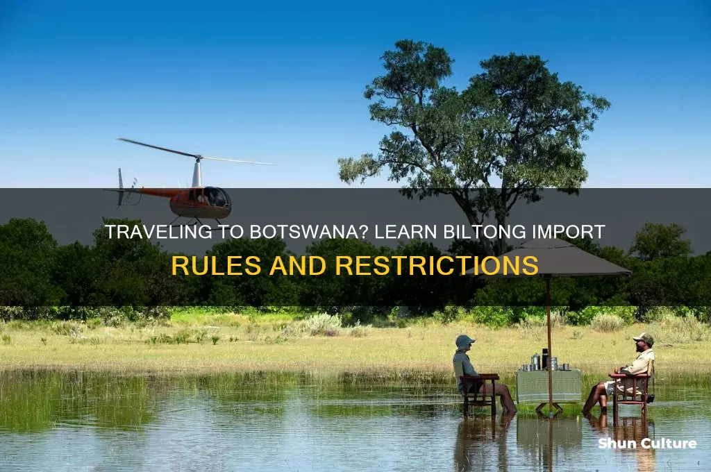 can you take biltong into botswana