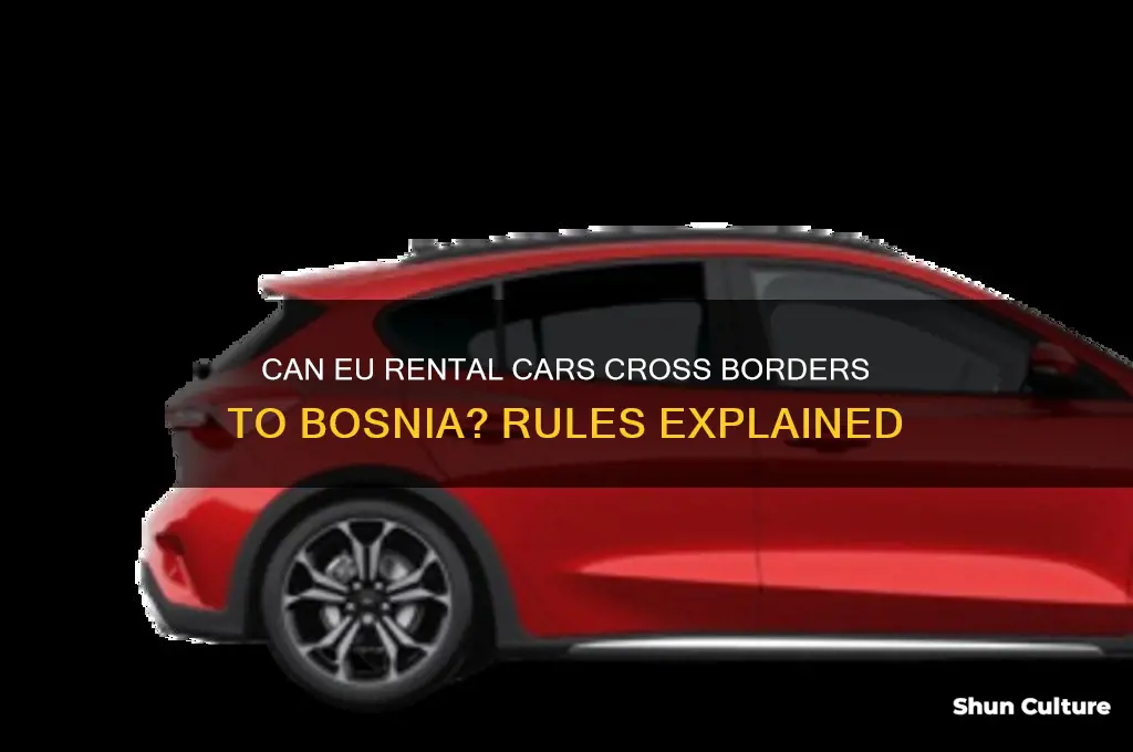 can you take eu rental cars to bosnia
