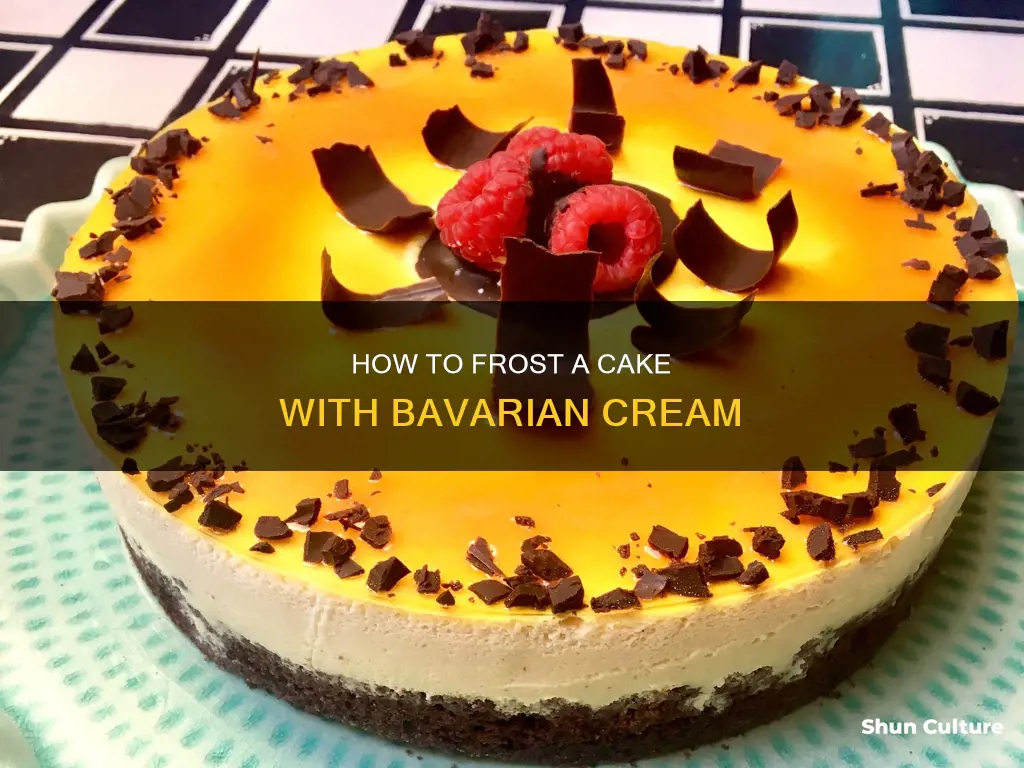 can you use bavarian cream to frost a cake