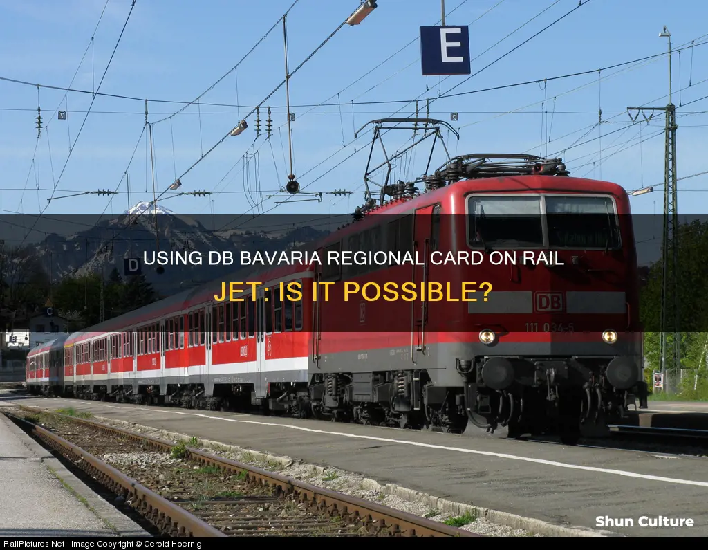 can you use db bavaria regional card on rail jet