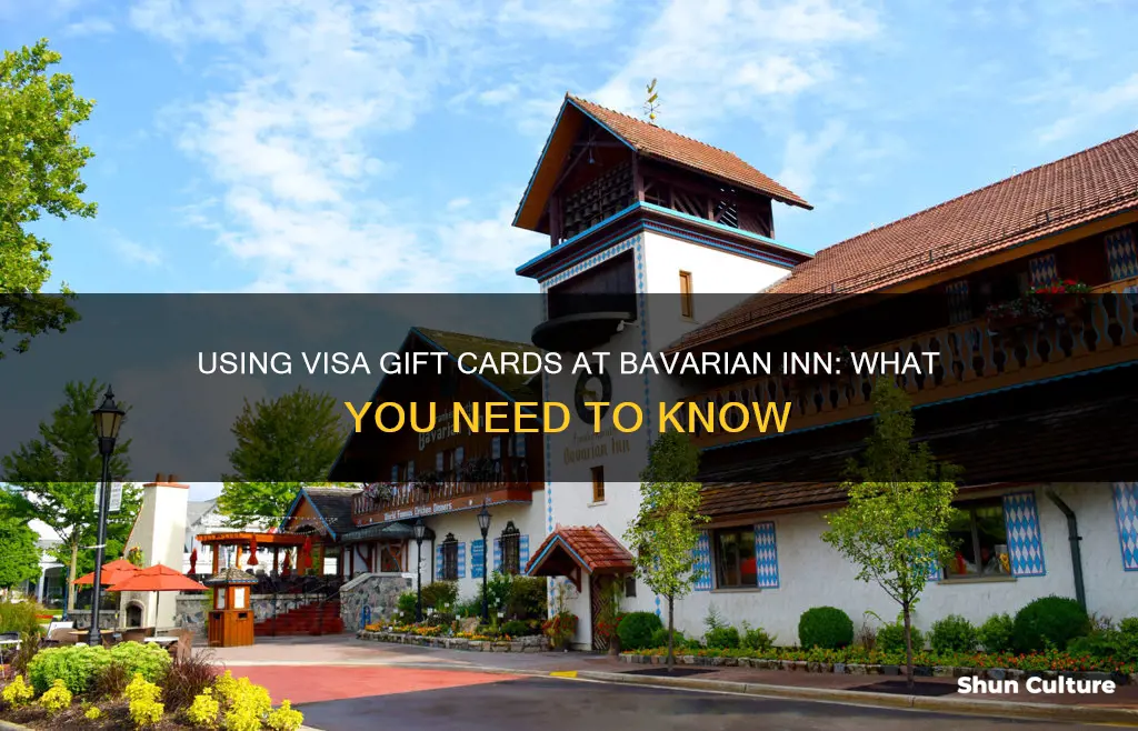 can you use visa gift card at bavarian inn